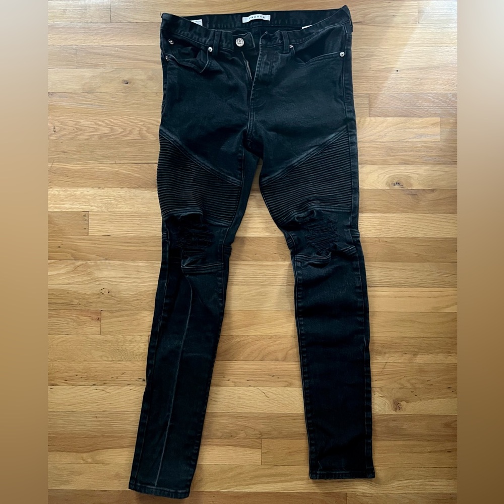 Skinny fit ripped black Pacsun jeans size 32x34
